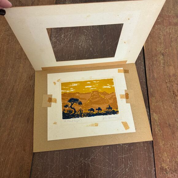 John Mosiman SIGNED The Grand Canyon Serigraph Print of Colorado 12 x 9 inches - Picture 6 of 9